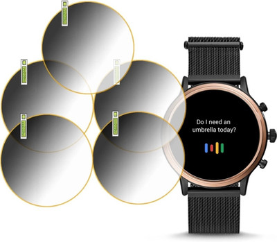 KHWABEEDA Tempered Glass Guard for Fossil Gen 5 SMART WATCH(Pack of 5)