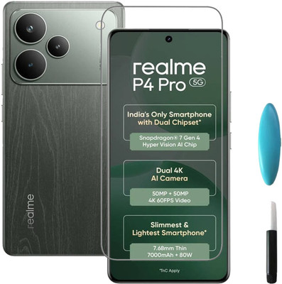 Flipkart SmartBuy Tempered Glass Guard for realme P4 Pro 5G(Pack of 1)