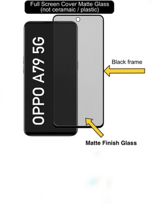 4 YARDS Tempered Glass Guard for OPPO A79 5G D+ Matte Tempered Glass Screen Guard Protector Anti-Fingerprint Gaming Special(Pack of 1)