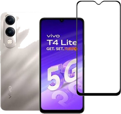 DSCASE Tempered Glass Guard for Vivo T4 Lite 5g(Pack of 1)
