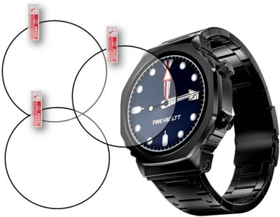 DOWRVIN Tempered Glass Guard for FIRE BLTT ONYX SMART WATCH TEMPERED GLASS (P-3)(Pack of 3)
