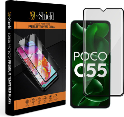 MS-Shield Tempered Glass Guard for POCO C55(Pack of 1)