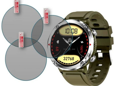 DB Tempered Glass Guard for FIRE - BOLTT SPHERE 1.6 SMART WATCH TEMPERED GLASS (PACK OF 3)(Pack of 3)