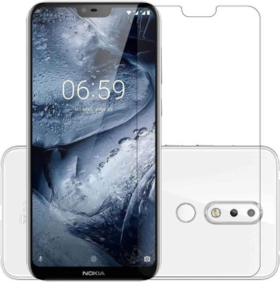 RCHJV Tempered Glass Guard for Nokia 6.1 Plus(Pack of 1)