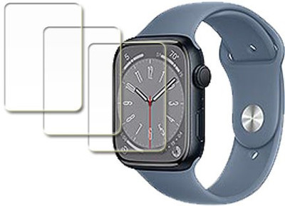 MUTAALI Tempered Glass Guard for M-WP3-Apple Watch Series 8 Aluminum(Pack of 3)