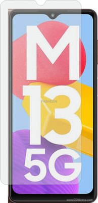 Fasheen Tempered Glass Guard for SAMSUNG M13 5G Flexible , ShatterProof 9H Fiber(Pack of 1)