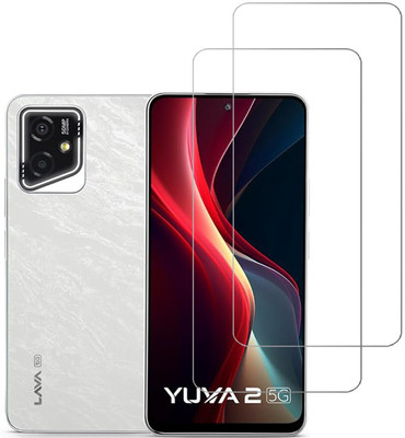 KARTRAY Tempered Glass Guard for Lava Yuva 2 5G(Pack of 2)