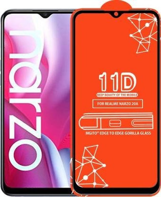 FlipSmartGuard Edge To Edge Tempered Glass for Realme Narzo 20A(Pack of 1)