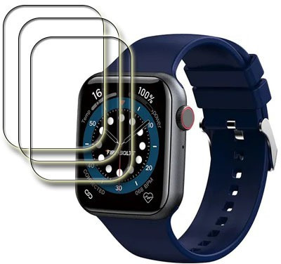MUTAALI Tempered Glass Guard for Fire Boltt Ring smart watch(Pack of 3)