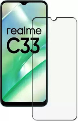 9H Tempered Glass Guard for realme C33- 9H Transparent Glass(Pack of 1)