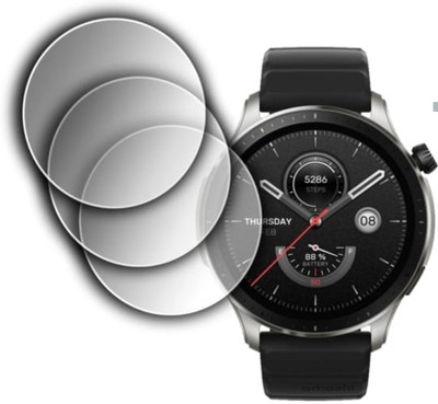 KHWABEEDA Tempered Glass Guard for Amazfit GTR 4 smart watch (Pack of 3)(Pack of 3)