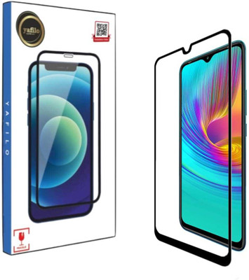 YAFILO Tempered Glass Guard for Infinix Hot 9 Play Edge-to-Edge Full Screen Protector with Easy Self-Installation Kit(Pack of 1)
