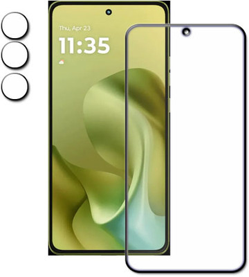 tombik Tempered Glass Guard for 98gc-Moto G86 Power-front,lens(Pack of 2)