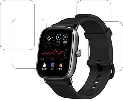 MUTAALI Tempered Glass Guard for Amazfit GTS 2 Mini smart watch(Pack of 4)