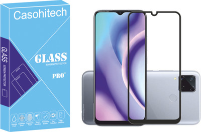 casohitech Tempered Glass Guard for Realme C15 Qualcomm Edition(Pack of 2)