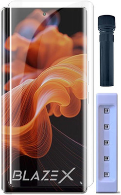 VZZR Tempered Glass Guard for Lava Blaze X, Lava Blaze X 5G - Advanced Borderless Curved UV Tempered Glass with Easy Installation Kit(Pack of 1)