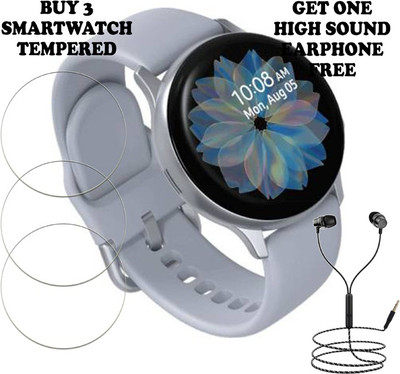 ARBAN Tempered Glass Guard for zurani ACTIVE 2 Smartwatch PACK-3 BUY AND GET ONE EARPHONE FREE(Pack of 3)