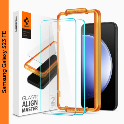 Spigen Tempered Glass Guard for Galaxy S23 FE(Pack of 2)