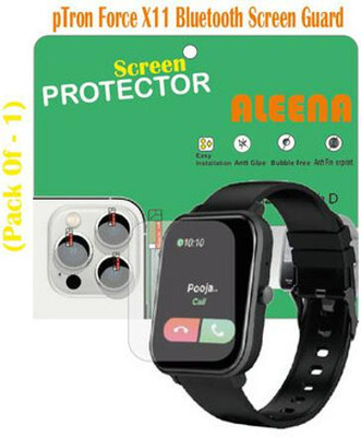 Aleena Tempered Glass Guard for pTron Force X11 Bluetooth Smart Watch-0.357(Pack of 1)