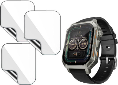 MUTAALI Tempered Glass Guard for Hammer Conquer 2.02 Smartwatch(Pack of 3)