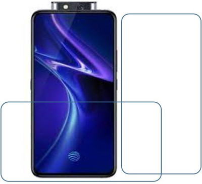 Fit size Edge To Edge Screen Guard for Tempered glass vivo x27 pro plastic(Pack of 1)