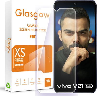 Glasgow Tempered Glass Guard for Vivo V21 4G, Vivo V21 5G(Pack of 1)