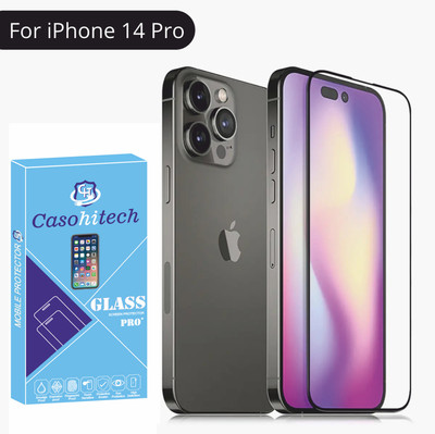 casohitech Tempered Glass Guard for Apple iPhone 14 Pro (3PCS)(Pack of 3)