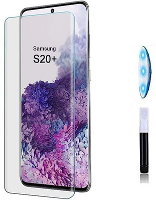 1DOLLAR Edge To Edge Tempered Glass for Samsung Galaxy S20 Plus-UV Glue Screenguard(Pack of 1)