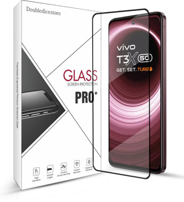 Doubledicestore Tempered Glass Guard for vivo T3x 5G(Pack of 1)