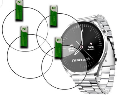 DOWRVIN Tempered Glass Guard for FASTRACK DEZIRE FX1 SMART WATCH TEMPERED GLASS (PACK OF 4)(Pack of 4)