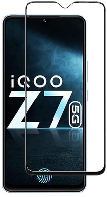 ALFA URBAN Tempered Glass Guard for (IQOO Z7s / Z7 5G/ Vivo Y100 / T2 5G Edge To Edge HD+ Tempered Glass Full Screen Coverage with Easy Installation(Pack of 1)
