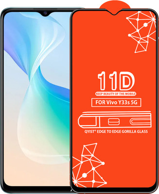 Qyist Tempered Glass Guard for Vivo Y33S 5G(Pack of 1)
