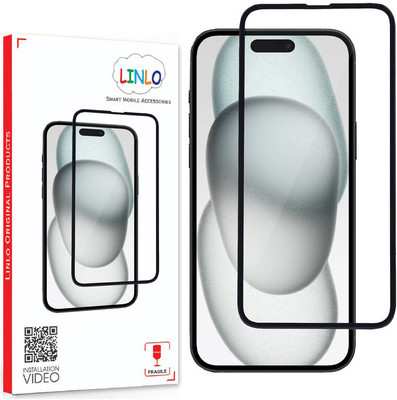 LINLO Tempered Glass Guard for Apple iPhone 15 Plus(Pack of 1)