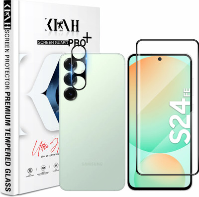 KLAH Tempered Glass Guard for SAMSUNG Galaxy S24 FE 5G, With Advanced HD+ Gorilla Glass & Camera Lens Protector(Pack of 1)