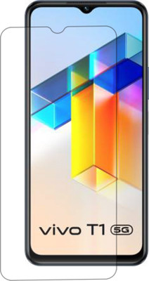 DMJHP Tempered Glass Guard for vivo T1 5G(Pack of 1)