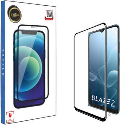 YAFILO Tempered Glass Guard for Lava Blaze 2 Pro Star New Edge-to-Edge Full Screen Protector with Easy Self-Installation Kit(Pack of 1)