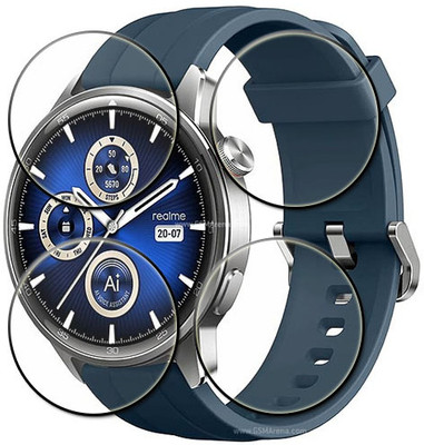 tombik Tempered Glass Guard for 42wr-Realme Watch S2(Pack of 4)