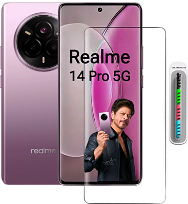 GORILLA PRO PLUS Tempered Glass Guard for Realme 14 Pro Tempered Glass Realme 14 Pro 5G Edge To Edge Temper Glass Screen Guard For Realme 14 Pro 5G Temper Glass & Cable Protector(Pack of 1)