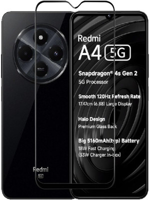 Gorilla Protection Tempered Glass Guard for Redmi A4, Redmi A4 5G(Pack of 1)