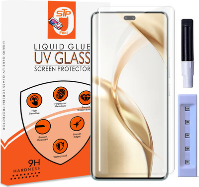 STP FEEL Tempered Glass Guard for Honor Magic 6 Pro 5G Premium Technology UV Glass with Installation Kit(Pack of 1)