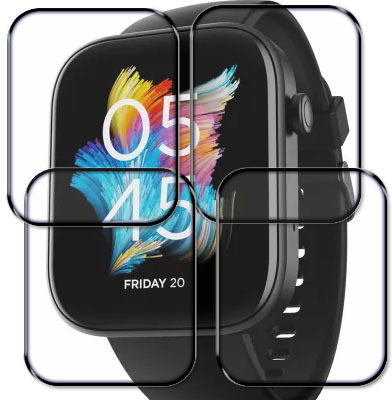 tombik Tempered Glass Guard for 1ff-boAt Ultima Rise Smartwatch(Pack of 4)
