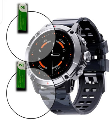 ZIDZEE Tempered Glass Guard for AMBRANE CREST PRO 1.52 SMART WATCH TEMPERED GLASS (PACK OF 2)(Pack of 2)