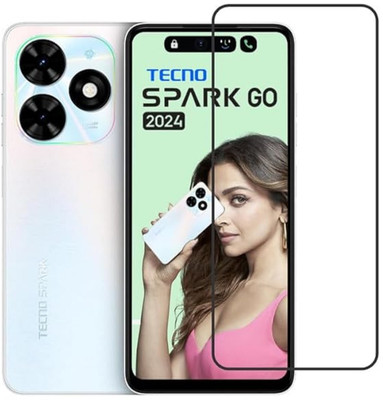 TopTrends Edge To Edge Tempered Glass for Tecno Spark Go 2024(Pack of 1)
