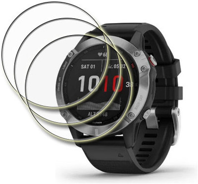 MUTAALI Tempered Glass Guard for Garmin Fenix 6 smart watch(Pack of 3)