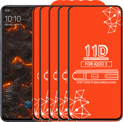 Qyist Tempered Glass Guard for Iqoo 3(Pack of 5)