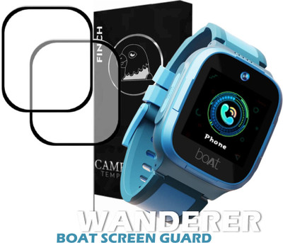 Olonga Tempered Glass Guard for BOAT WATCH WANDERER SMARTWATCH(Pack of 2)