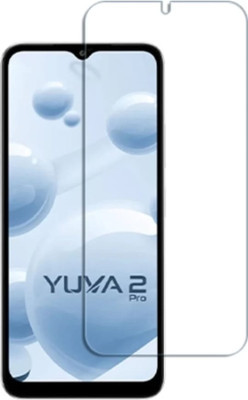 KHWABEEDA Tempered Glass Guard for LAVA YUVA 2 PRO FRONT TEMPERED GLASS(Pack of 1)