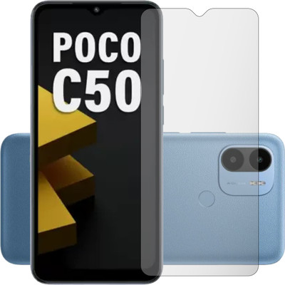 AGRSHI Tempered Glass Guard for Poco C50, Poco C50 (Matte)(Pack of 1)