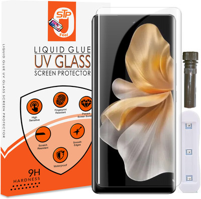 STP FEEL Tempered Glass Guard for Xiaomi 14 Civi 5G HD+UV Curved Screen Protector Guard with Easy Installation Kit(Pack of 1)