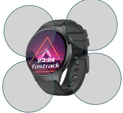 DB Tempered Glass Guard for FASTRACK OPTIMUS PRO 1.43 SMART WATCH TEMPERED GLASS (PACK OF 4)(Pack of 4)